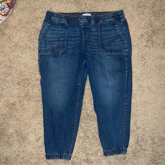 Lane Bryant Mid Rise Boyfriend Jogger Jeans Pull On Medium Wash Size 20 - Picture 9 of 13